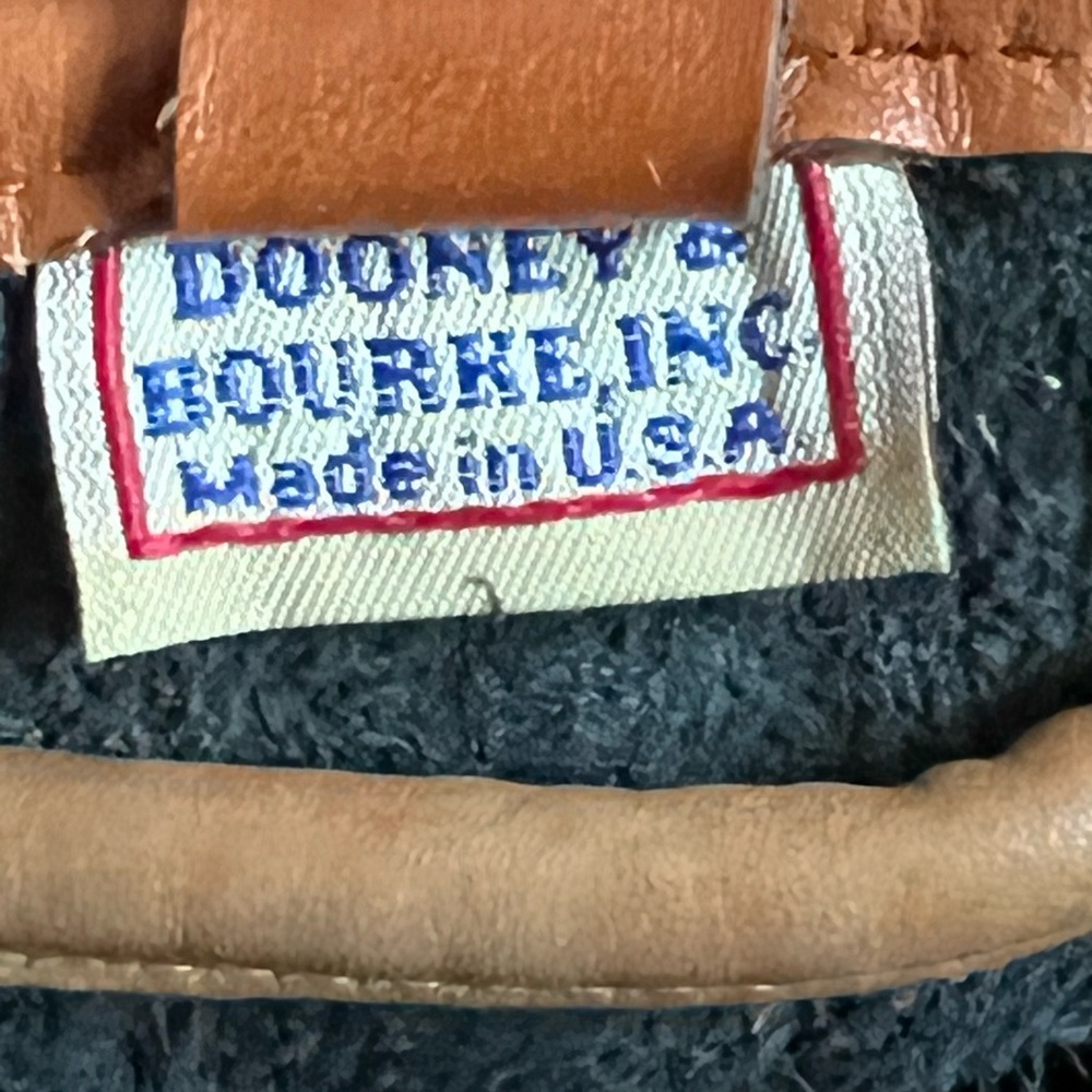 Vintage Dooney and Bourke Pebbled Leather Bucket Bag with brass accents - Picture 3 of 16